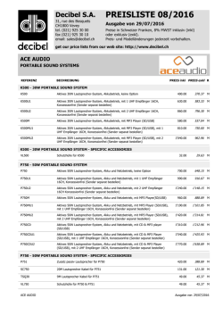 preisliste 08/2016