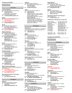 Liste der Sonderschaurichter - Landesverband Hessen im VDH