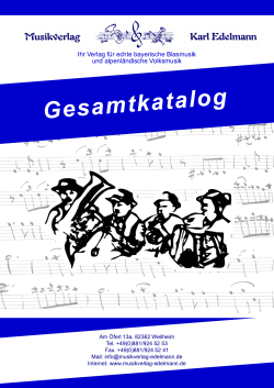 Gesamtkatalog - Musikverlag Karl Edelmann