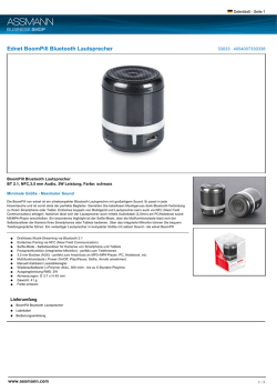 Ednet BoomPill Bluetooth Lautsprecher