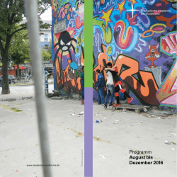 2016 August bis Dezember - Evangelische Akademie der Nordkirche