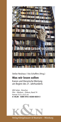 Was wir lesen sollen - Universität Koblenz · Landau