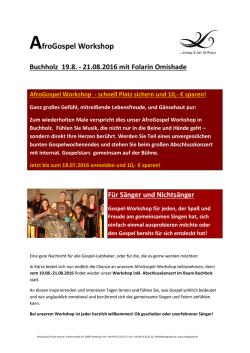 Infos zum Workshop hier