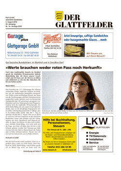 Glattgarage GmbH - Der Glattfelder