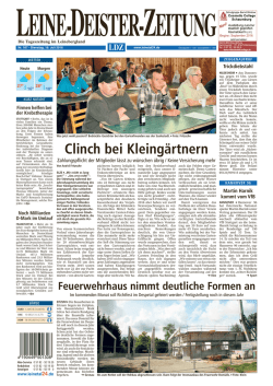 Clinch bei Kleingärtnern - LDZ E-Paper