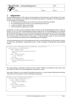UML - Zustandsdiagramm