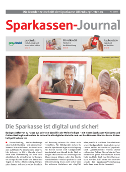 Sparkassen-Journal Ausgabe 2/2016