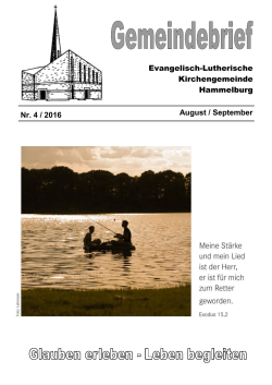 Evangelisch-Lutherische Kirchengemeinde Hammelburg August