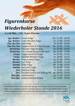 Figuren Wiederholer Stunden 2016