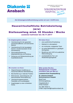 Hauswirtschaftliche Betriebsleitung