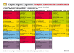 Citybus Algund/Lagundo – Fahrplan Abendstunden