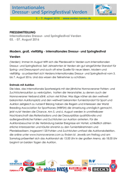 Internationales Dressur- und Springfestival Verden