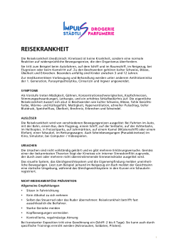 REISEKRANKHEIT