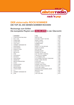 Die Top 25 als PDF - Alsterradio | 106,8