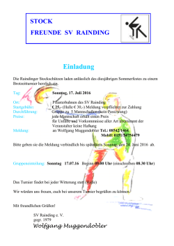 Einladung