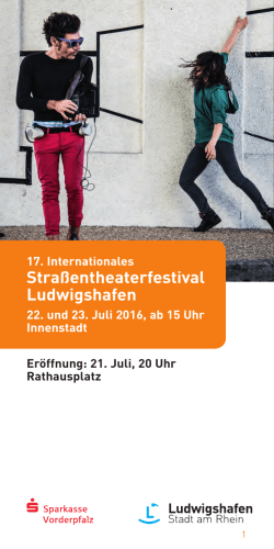 Programm Straßentheaterfestival 2016