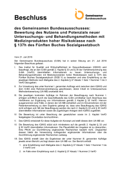 Beschlusstext (36.6 kB, PDF) - Gemeinsamer Bundesausschuss