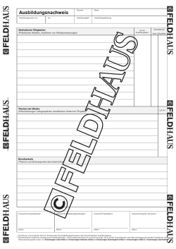 Muster  - FELDHAUS VERLAG