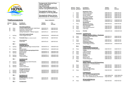 Durchwahlnummern - Samtgemeinde Grafschaft Hoya