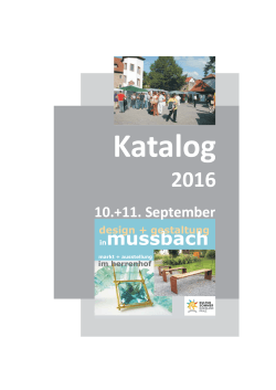 Katalog Mussbach 2016