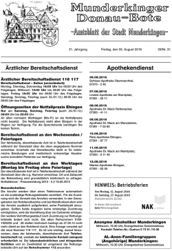 Donau-Bote - Munderkingen