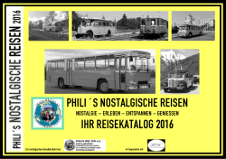 philis nostalgische reisen 2016 - PHILIS