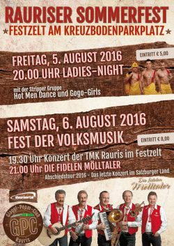 samstag, 6. august 2016 fest der volksmusik