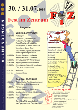 Fest im Zentrum