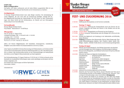 Fest- und Zugordnung - Neusser B&uuml;rger-Sch&uuml;tzen
