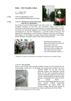 Ein Fest f&uuml;rs Leben - Literarisch Reisen