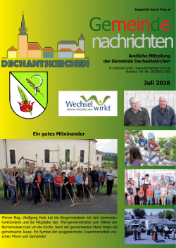 Juli - Gemeinde Dechantskirchen