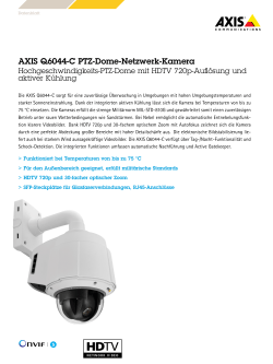 AXIS Q6044-C PTZ-Dome-Netzwerk-Kamera