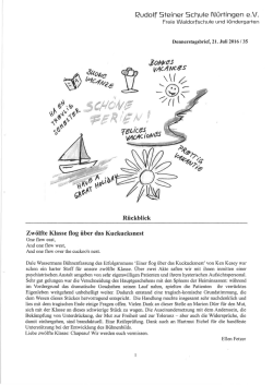 Donnerstagsbrief 2015/16-35 - Rudolf Steiner Schule N&uuml;rtingen