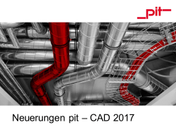 Neuerungen pit – CAD 2017