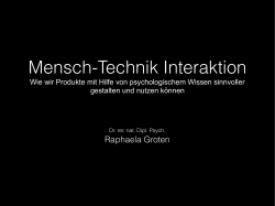Mensch-Technik Interaktion