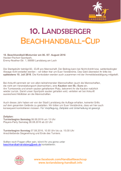 10. landsberger beachhandball-cup