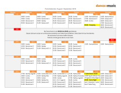 Ferienkalender Aug. + Sept. 2016