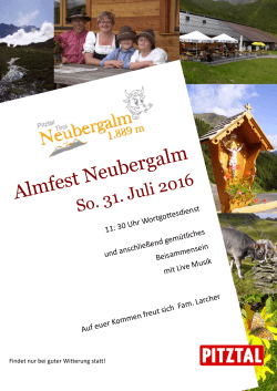 Almfest Neubergalm - Pension Haus Andrea