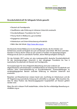 Grundschullehrer (m /f), Vollzeit