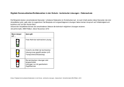 Digitale Kommunikation/Kollaboration in der Schule technische