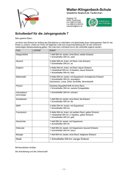 Jahrgangsstufe 7 - Walter-Klingenbeck
