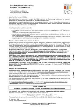 In der fachpraktischen Ausbildung sollen die Sch&uuml;ler