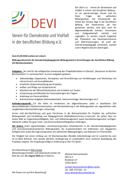 Verein für Demokratie und Vielfalt in Schule und beruflicher Bildung