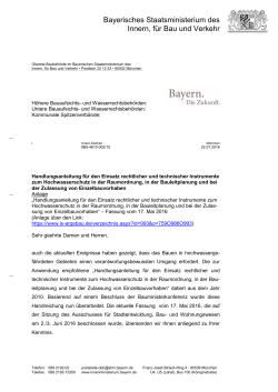 Rundschreiben vom 22.07.2016 - Bayerisches Staatsministerium
