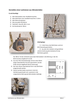 NEU 2016 PDF-Dokument über das Herstellen einer Lochstanze