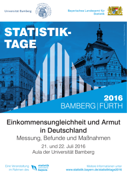 StatistikTage-Abstract_prod.indd - Landesamt für Statistik