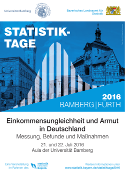 StatistikTage-Abstract_prod.indd - Landesamt f&uuml;r Statistik
