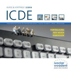 ICDE Kursprogramm 2015 - Wien