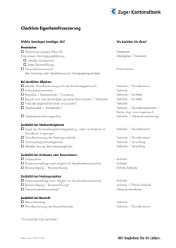 Checkliste Eigenheimfinanzierung (PDF/79KB)
