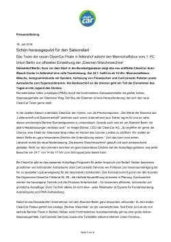 Pressemitteilung Neueröffnungsaktion Berlin-Adlershof
